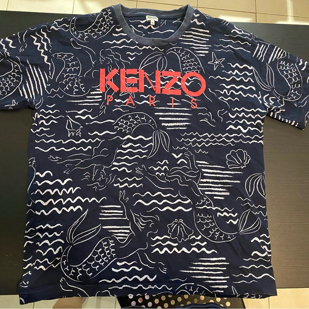 Kenzo Paris Navy Graphic T-Shirt